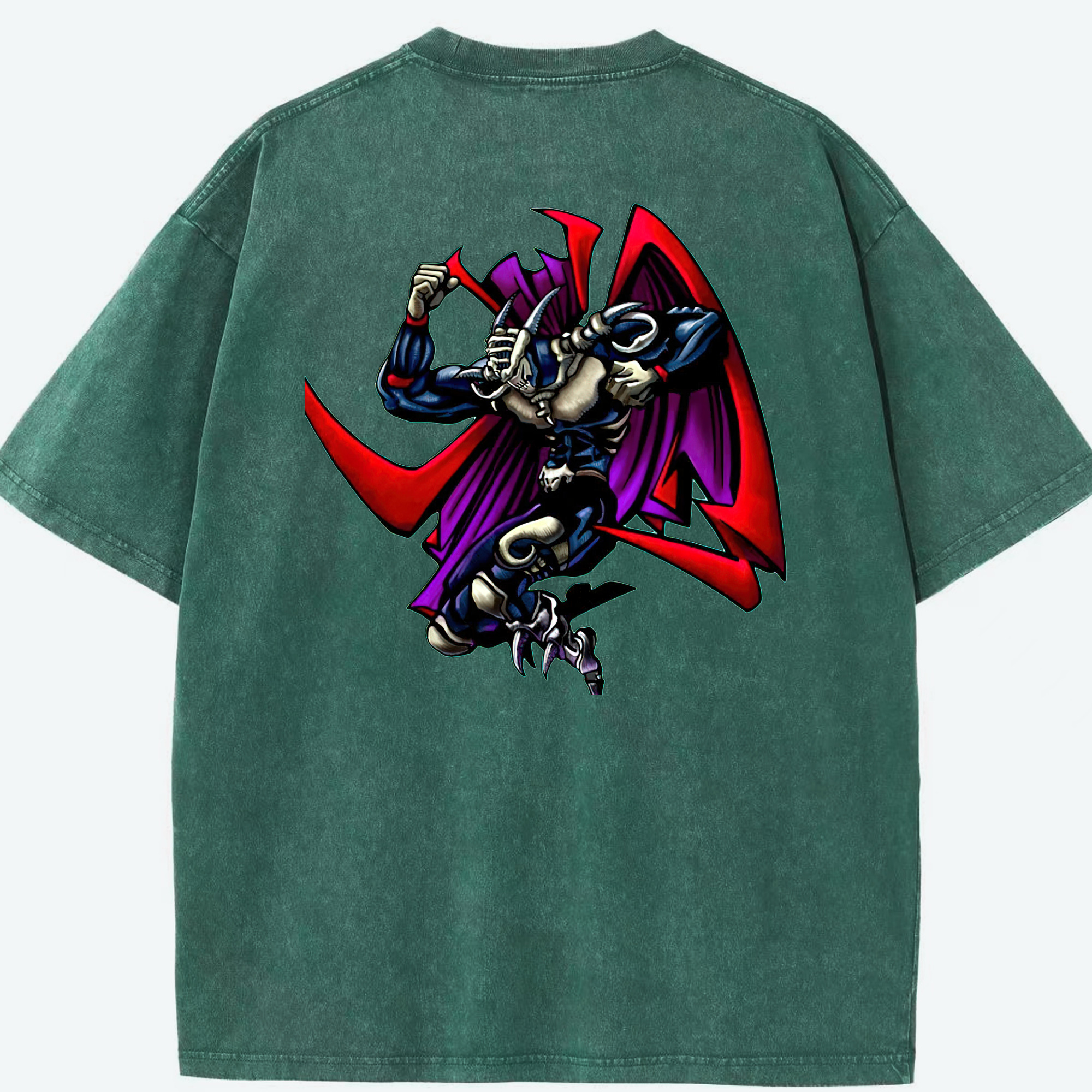 （画像用） 遊☆戯☆王 Yu-Gi-Oh! 綿100% ヴィンテージ風 半袖Tシャツ（背面プリント）